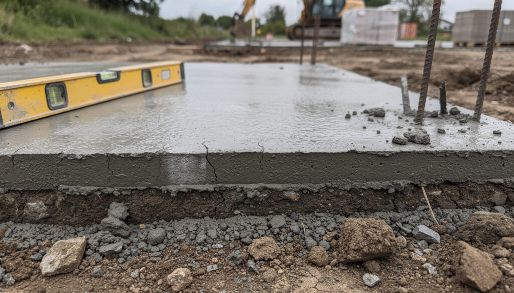 découvrez les meilleures pratiques pour assurer la stabilité d'une dalle béton posée directement sur terre, avec des conseils d'experts pour un chantier réussi.