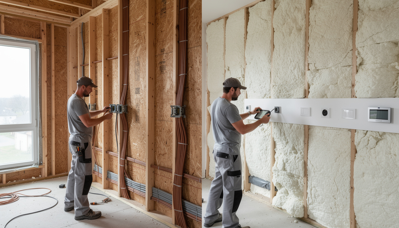 découvrez quand il est préférable d'intervenir sur l'électricité : avant ou après l'isolation, pour garantir sécurité et efficacité dans vos travaux.